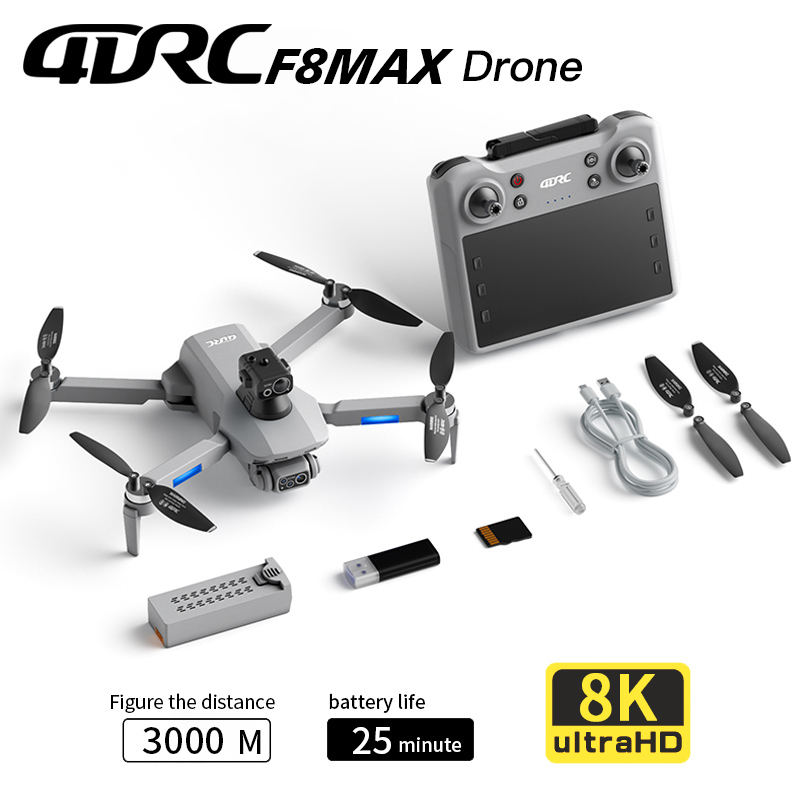 Drone Gps Module - F8 MAX GPS Drone Profesyonel 8K