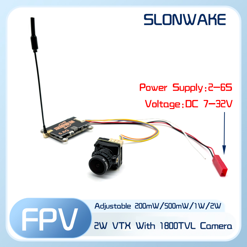 SLONWAKE 5.8G 56CH 2W verici V - Drone Receiver incelemesi ve fiyatı