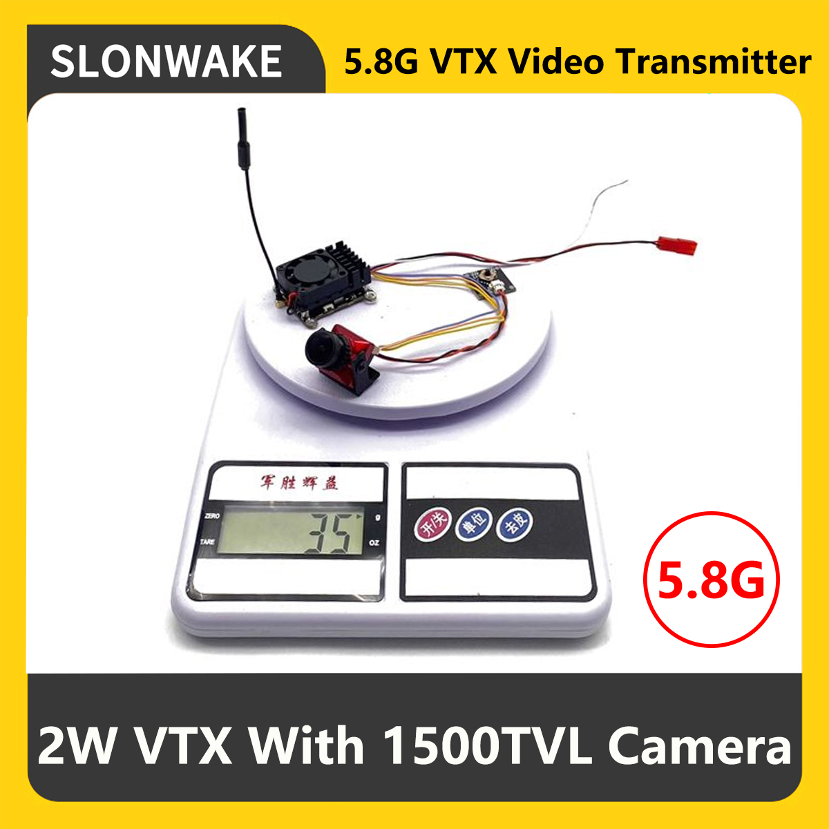 SLONWAKE 5.8G 2000mW FPV VTX V - Drone Receiver incelemesi ve fiyatı